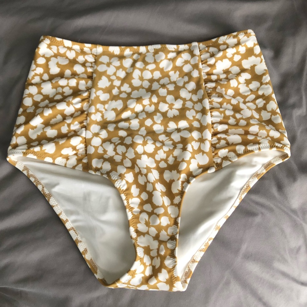 Aerie Floral High Waisted Bikini Bottoms